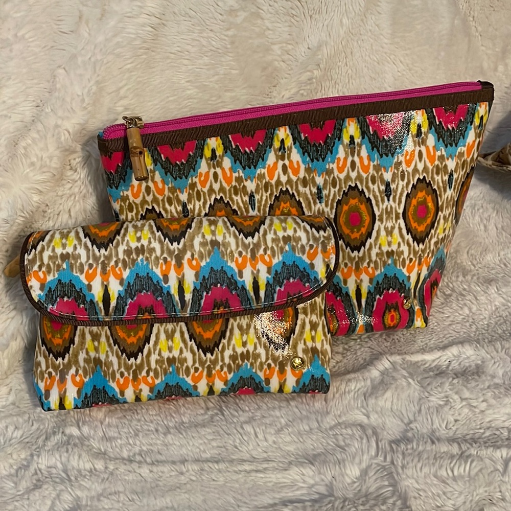 Stephanie Johnson makeup bag 2 piece set